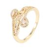 Elegant Colorful Teardrop Light Luxury Women's Ring