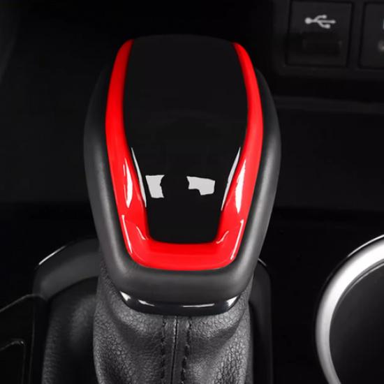 Red&black Gear Shift Knob Cover Trim 1pcs For Toyota Grand Highlander 2024 2025