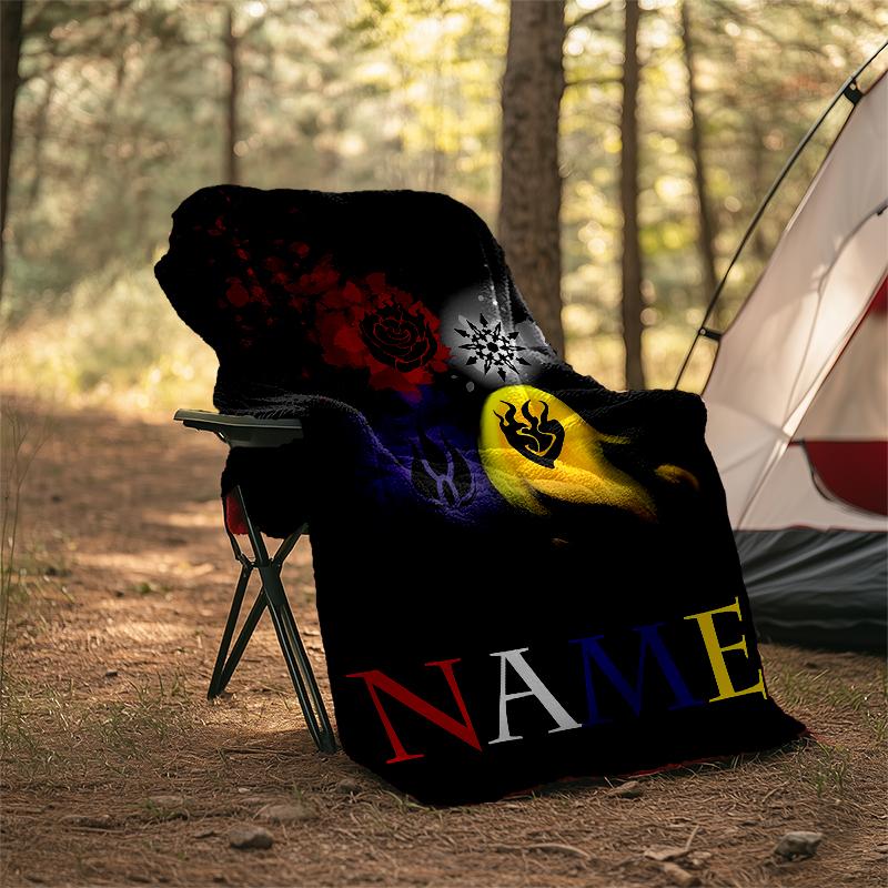 Personalized Custom Name Blanket - RWBY Volume Print Design,Blanket for Sofa,Bed,Travel,Camping - Soft and Warm, Great Gift