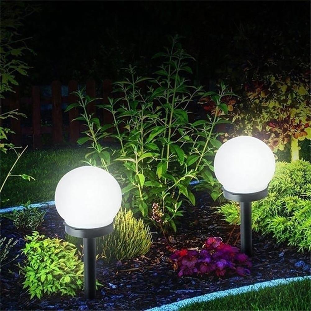 Solar Powered LED Bulb Lamp Energy Light Waterproof Outdoor Garden Light Street Solar Panel Ball Lights Lawn Yard Lamp
