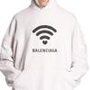 Balenciaga FW24 LO_VE Sweatshirt Loose Fit Unisex White 739024TQVK33307