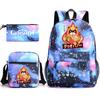 Genshinimpact Yuanshen School Bag Three-Piece Pencil Case Shoulder Bag Backpack