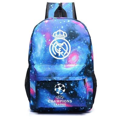 Fußballstar Rucksack Champions League Muster Aufgedruckter Rucksack Teenager Kinder Schultasche