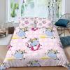 Cute Cows Duvet Cover Set Kawaii Farm Animal Bedding Set Microfiber Floral Comforter Cover Twin King For Kids Boys Girls Decor