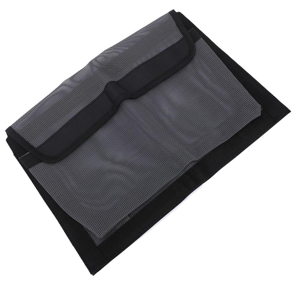 Boat Storage Bag Multifunctional Portable Self Adhesive Bake Lining Mesh Boat Organizer for Outdoor Black