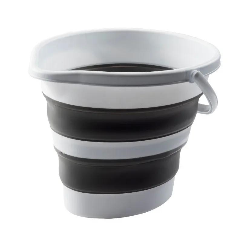 

5л складное ведро портативное складное ведро силиконовое для мытья автомобиля на открытом воздухе для рыбалки путешествия походное ведро для хранения в домашних условиях