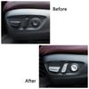 For Toyota Rav 4 Rav4 -2025 Carbon Fiber Color Seat Adjustment Button Panel Trim ABS Matte Silver Interior Accessory