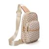 Retro printed letter fashion breast bag women's new large-capacity versatile simple shoulder messenger bag