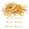 200pcs Gold Safety Pin 1.4in Length Rust Prevention Washable Safety Pins Assorted for Clothes Canvas