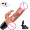 Thrusting Realistic Dildos Rabbit Vibirator with Suction Cup 10 Thrusting & Vibrating Modes Clit Stimulator Sex Toys for Women