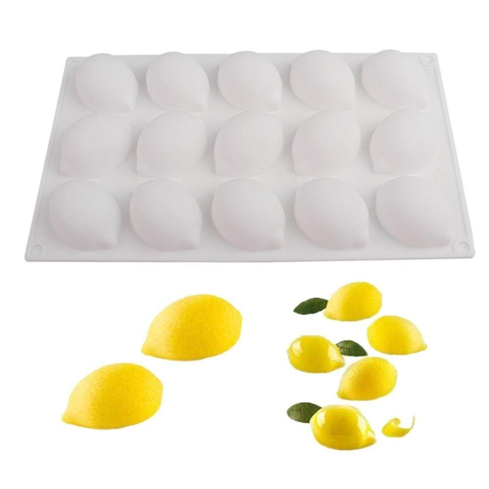 Food-Grade Silicone Lemon Mousse Cake Mold Fruit Shaped Baking Cake Molds Pastry Making