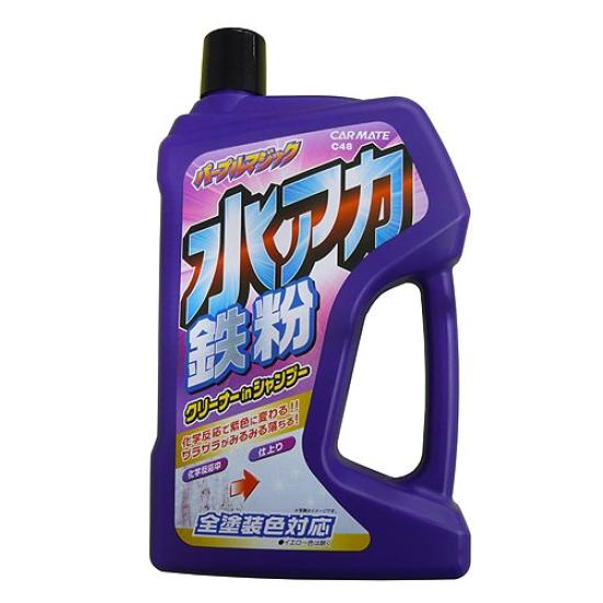 Carmate Car Water Scale and Iron Powder C48 Shampoo, Shampooing, 750ml,