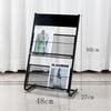WEZHO Floor-Standing Magazine Rack with Wheels