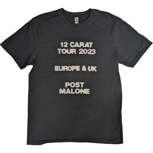 Post Malone Unisex Adult 2023 Tour Butterfly Logo T-Shirt M noir