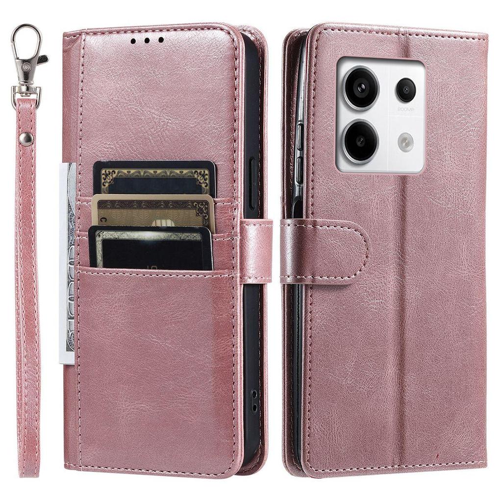 Cover for Xiaomi Redmi Note 13 Pro 5G 4G,POCO X6 5G M6 Pro 4G Retro PU Leather Flip Wallet Phone Case Multi Card Slots