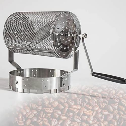 GrnArt Stainless Steel Coffee Roaster Home Coffee Dryer Manual Rotary Coffee Bean Roasting Machine Manual Roasting Cage Home Roaster Coffee Bean Roast