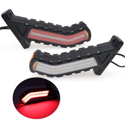 2 pezzi 12V-24V Indicatori di direzione sequenziali Luci di posizione laterali a LED posteriori per camion Rosso Ambra Bianco Rimorchio Camion