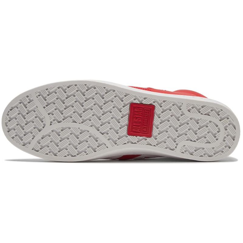 Converse Cons Pro Leather Rivals High-Top Board Shoes Unisex Red and White