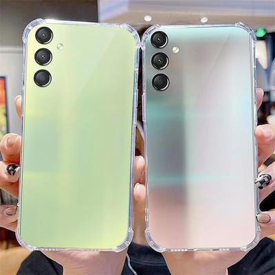 Clear Shockproof Airbag Silicone Case For Samsung Galaxy A05S A04S A04E A14 A24 A34 A54 A23 A33 A53 A73 S21 S22 S23 Ultra Plus FE Soft TPU Back Cover