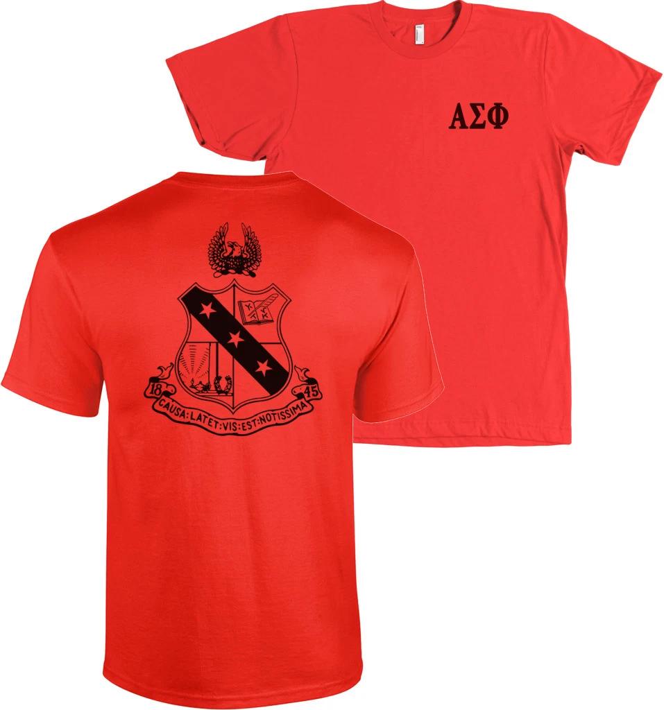Alpha Sigma Phi Fraternity Bella + Canvas Shirt Coat of Arms - MORE COLORS S