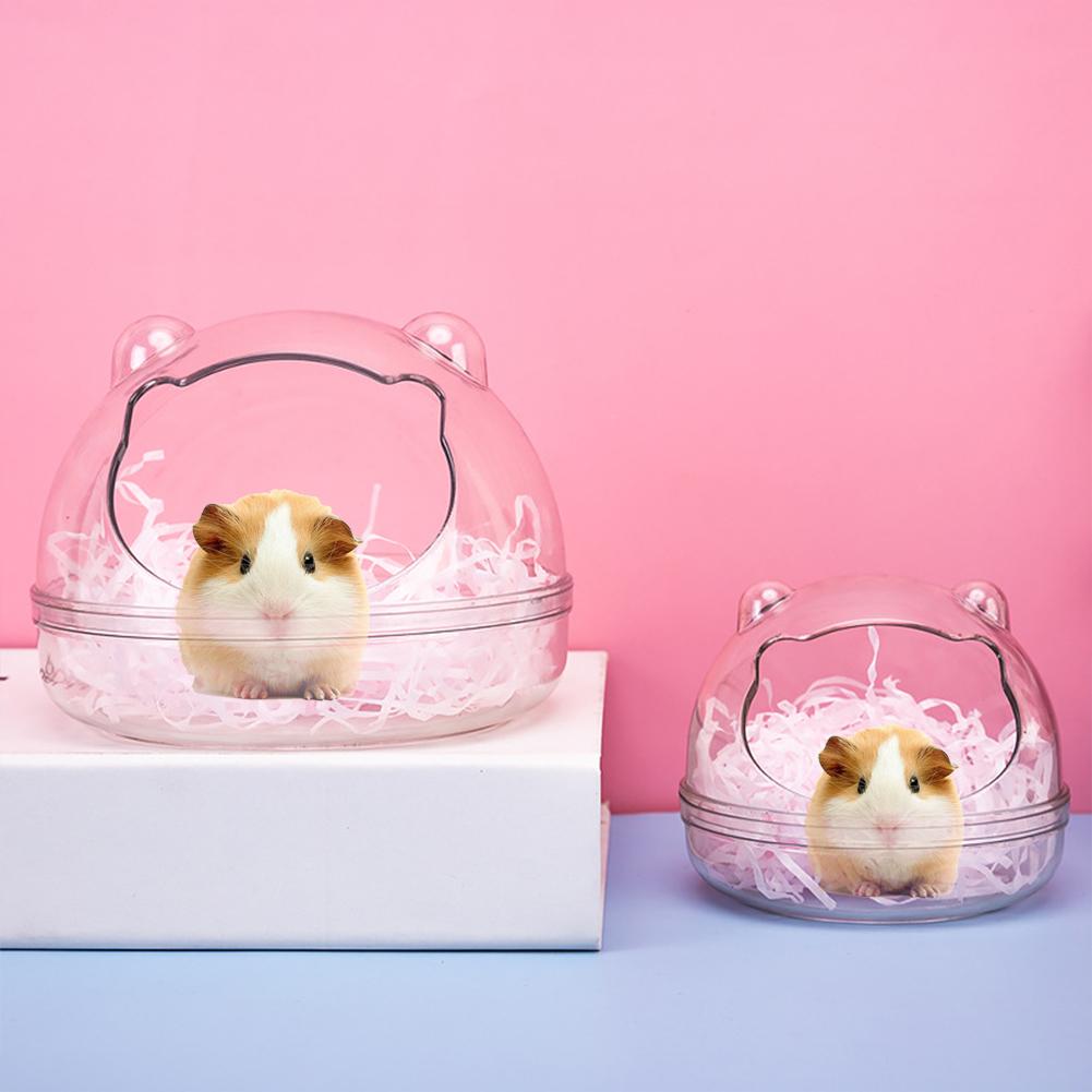 Multipurpose Pet  Transparent  Bathroom Cartoon Shape Detachable Anti-splash Observation Bathtub Toilet For Hamster Small Animals