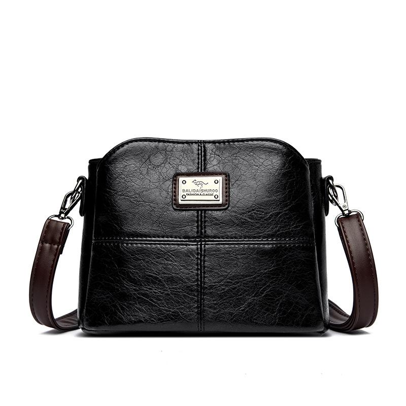 Fashionable Bucket Small Bag, Simple and Elegant Single-shoulder Crossbody Bag for Middle-aged People