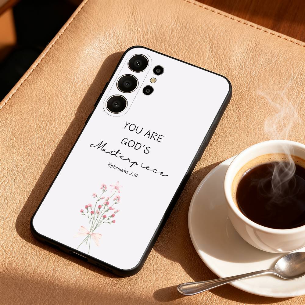 

Jesus Bible Verse Phone Case For Samsung S26,S25,S24,S21,S22,S23,S30,Ultra,S20,FE,Lite,10,9,Black Cover Samsung S25ULTRA