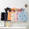 Sweet Style Large Capacity Makeup Organizer With Embroidered Bow For Women