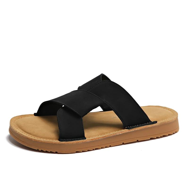 мода Женские тапочки Лето Уличные Перекрестные ремешки Пляжная обувь для женщин Сандалии — фото 8