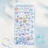 3D Embossed Diamond Stickers 6 Sheets Cartoon Theme, PVC Craft Stickers for Scrapbooking and Stationery Decoration - Perfect DIY