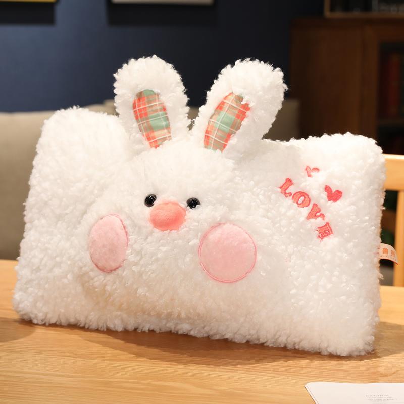 

Nic Cute Fat Rabbit Peluche Toys Пушистый кролик Банни Подушка для рук Грелка Длинные плюшевые куклы для девочек Детские подарки на день рождения
