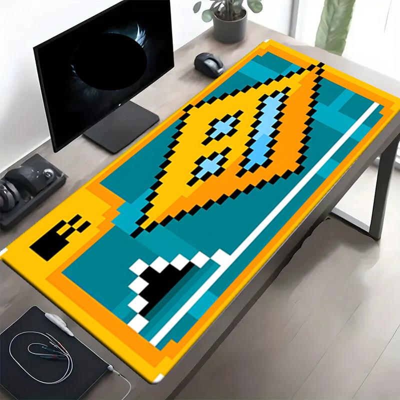 Geometry Dash Print Mouse Pad, Anti‑Slip Desktop Keyboard Mat, for PC Laptop Gaming Working Daily Use, Cool Festival Surprise Gift