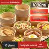Disposable Round Paper Takeaway Bowls