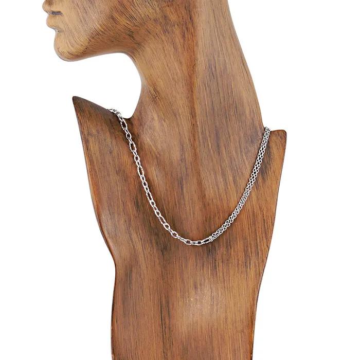 1by3 Antique Mixed Layered Chain Necklace (C2501-AN874_SV)