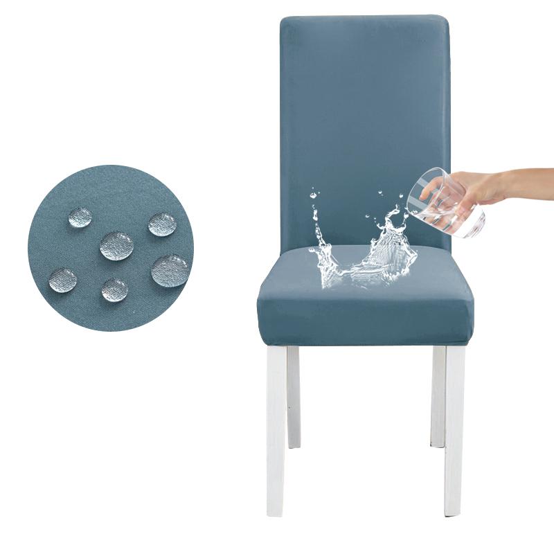 

Водонепроницаемый эластичный чехол на стул для столовой, кухни, свадьбы, отеля, банкета, ресторана, антигрязный чехол на сиденье Housse De Chaise слоновая кость