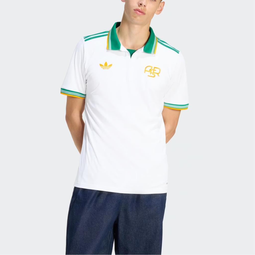 adidas Koszulka trzecia AS Roma Originals Ss25 wersja kibica dopasowana modna koszulka piłkarska z krótkim rękawem męska JJ4185