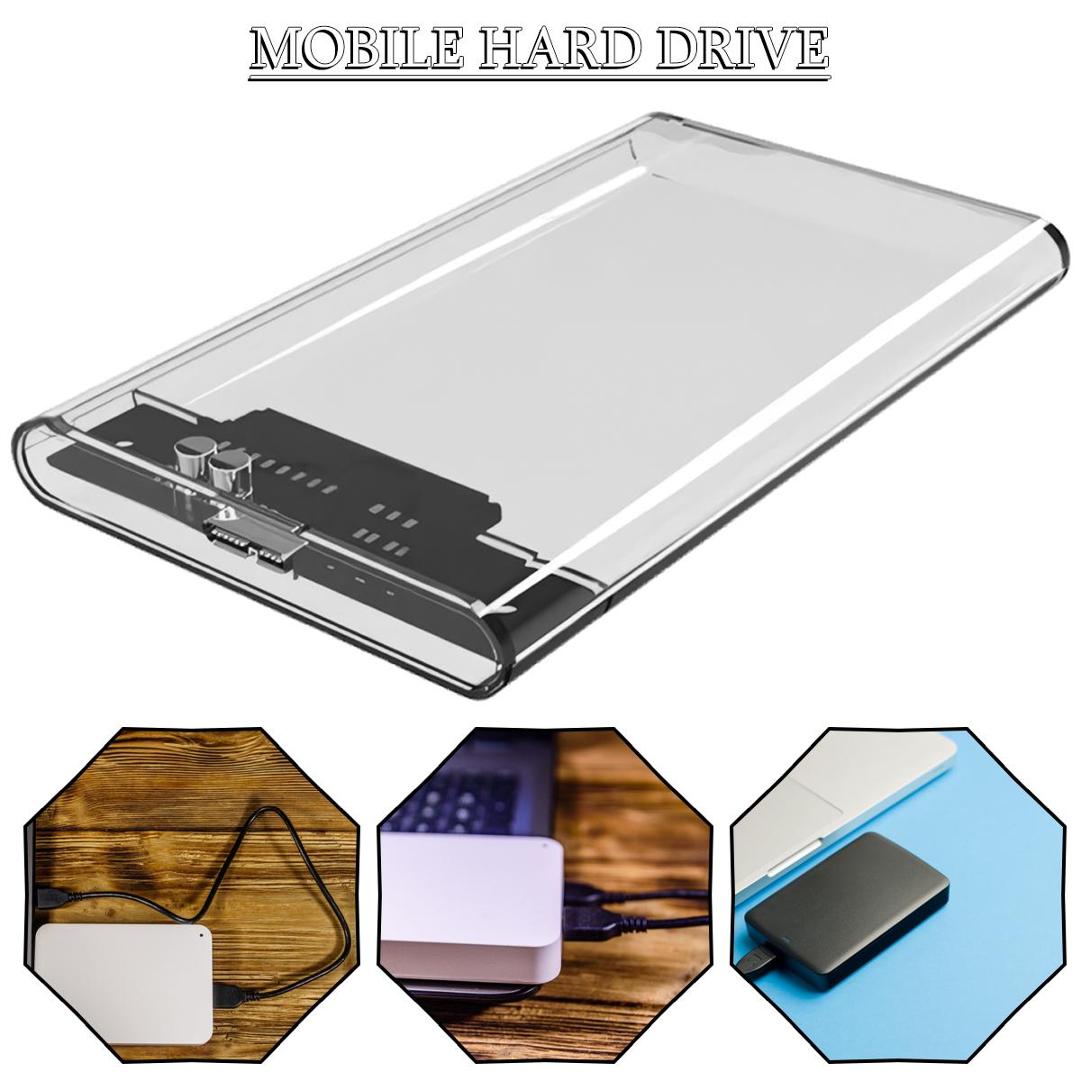 

Корпус жесткого диска Dagu 2,5-дюймовый внешний прозрачный корпус USB 3.0 SSD HDD Caddy SATA