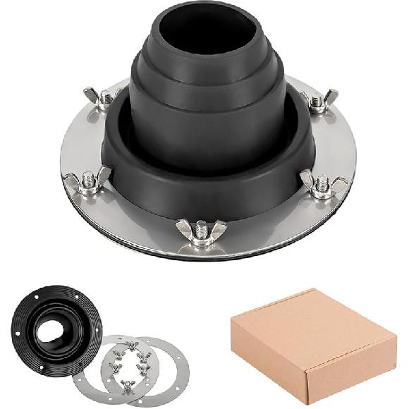 Комплект проходки для печи в палатке, Силиконовый высокотемпературный гибкий кровельный проход для трубы, Металлическая кровельная проходка для трубы, Комплект проходки для печи в палатке-колоколе, юрте, деревянном доме