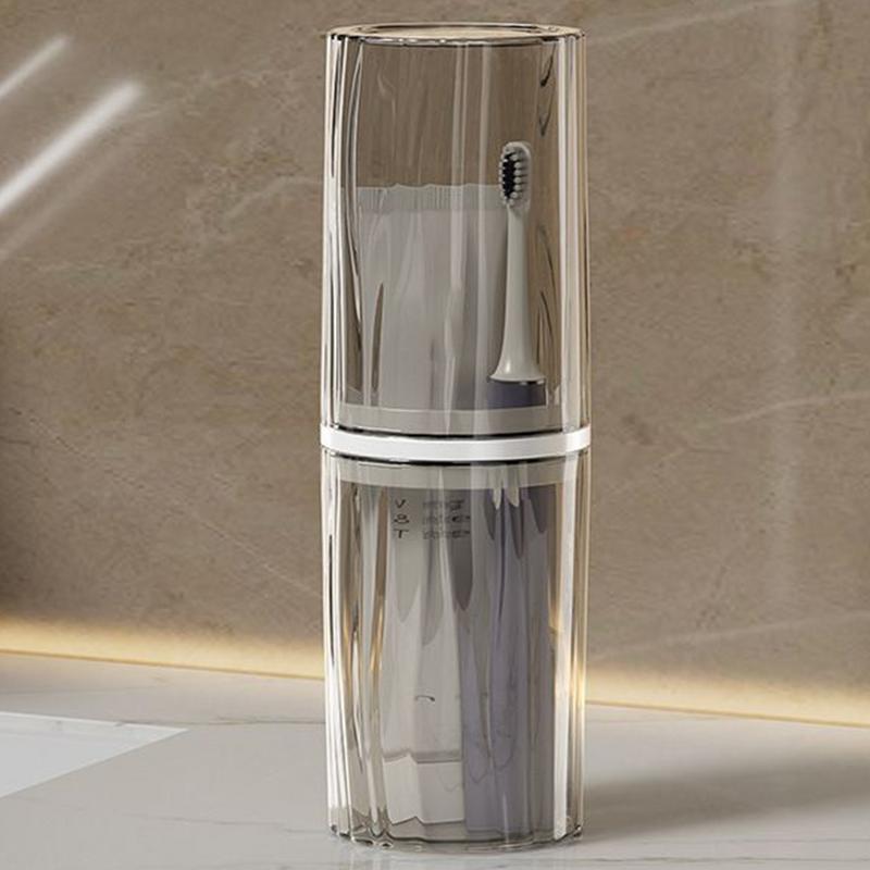 2026 Multifunctional Portable Travel Toothbrush Cup Bathroom Toothpaste Holder Storage Case Box Organizer Toiletries Storage Cup