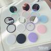 1/10Pcs Mini Hand-Held Mirror Simple Folding Portable Pocket Mirror Plastic Cute Make-Up Mirror Student