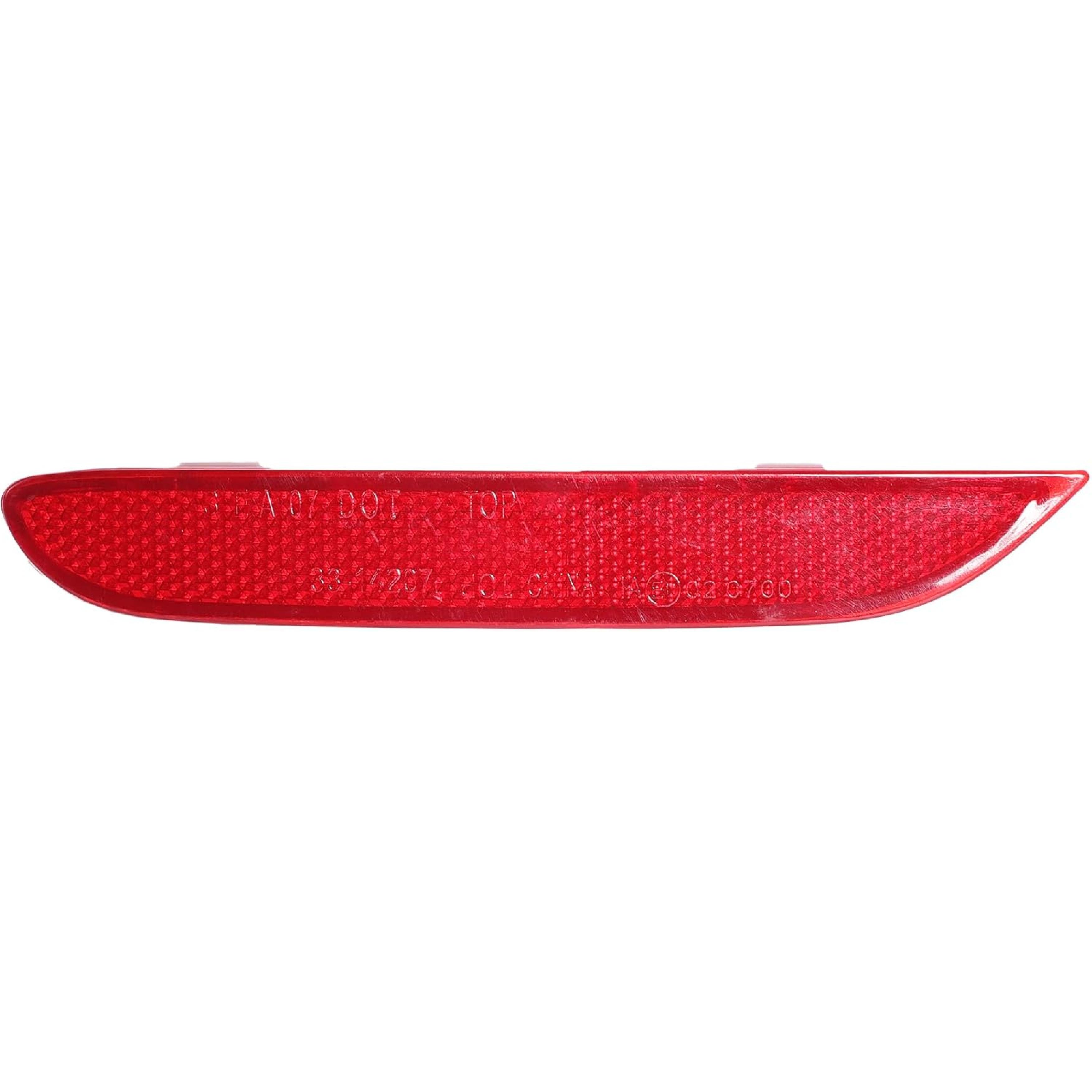 Bumper Reflector Compatible for Nissan Rogue 2014-2022, Durable ABS Plastic Red Rear Left Bumper Reflector Side Marker