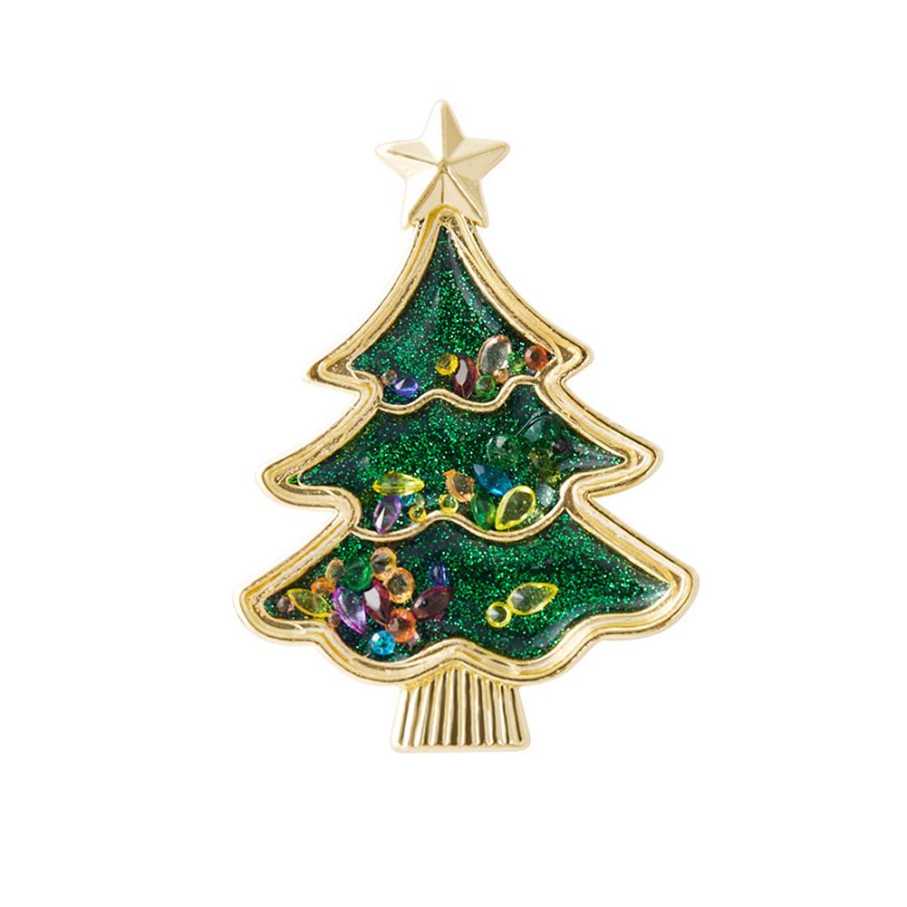 1PCS Christmas Reindeer Brooch Alloy Rhinestone Design Women Fashion Pin Holiday Party Gift Jewelry Accessory New Style