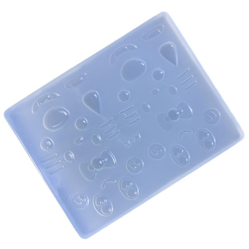 Small Expression Quicksand Silicone Mold Keyring Pendant Handmade Ornament Mold Valentines Day Birthday Gift Jewelry