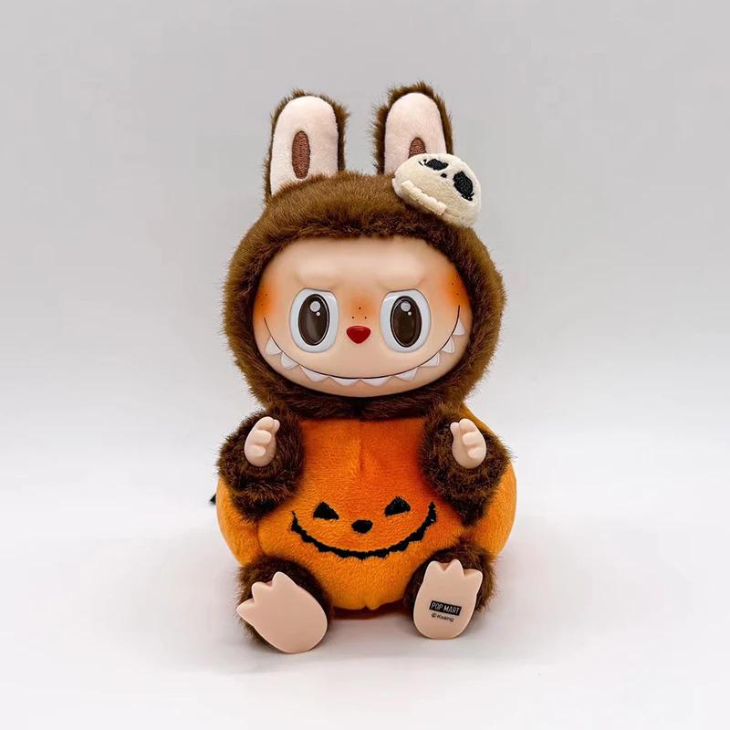 Lababu Halloween Vinyl Pumpkin Monster Carnival Labubu Vinyl Plush Doll Pendant Desktop Ornament Periphery Gifts