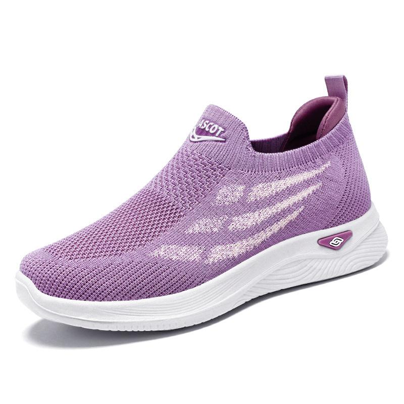 Zapatos de mujer 2023 otoño nuevos zapatos individuales de poliuretano para personas mayores zapatos deportivos zapatos de ocio ligeros sin cordones para personas mayores