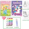 Montessori Kids Watercolor Coloring Book With Built-In Paint Board And Brushes Educational Creative Art Gift For Children