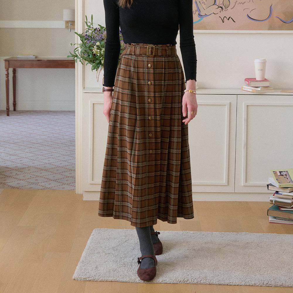 Simpeulleteulo Sr_College Plaid Skirt