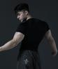 CARMID Silver Logo Compression Short Sleeve [Black]