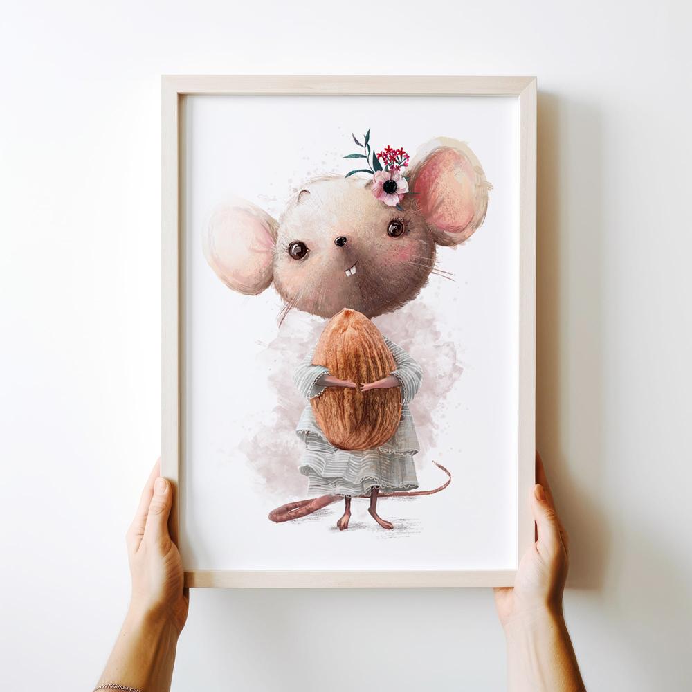 Poster für Kinder Maus Maus