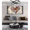 Living Room Decoration Pictures For Home Cuadros Abstract Oil Painting On Canvas Colorful Heart Flowers Poster Wall Art For